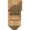 Ekena Millwork Olympic Arts and Crafts Rough Sawn Bracket w/ Offset Brace, Western Red Cedar, 8"W x 18"D x 18"H BKT0806X18X18OLY03RWR - alternate 4